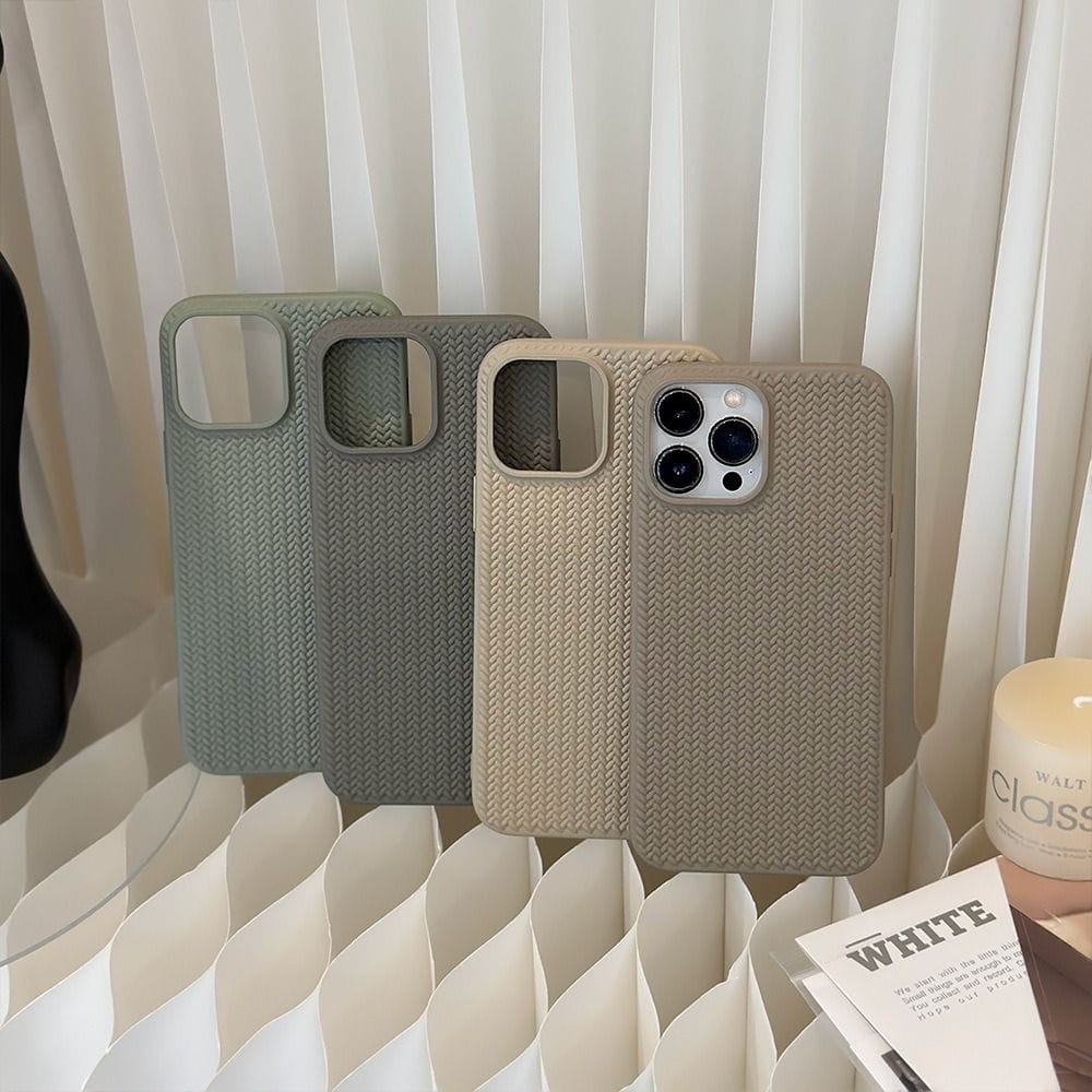 Protective Apple iPhone Back Cover - New Armor Subtle Colors Shockproof Textured iPhone Soft Silicone Case - Style 2