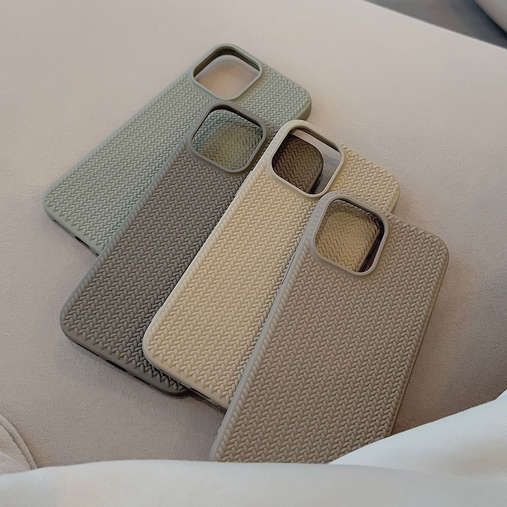 Protective Apple iPhone Back Cover - New Armor Subtle Colors Shockproof Textured iPhone Soft Silicone Case