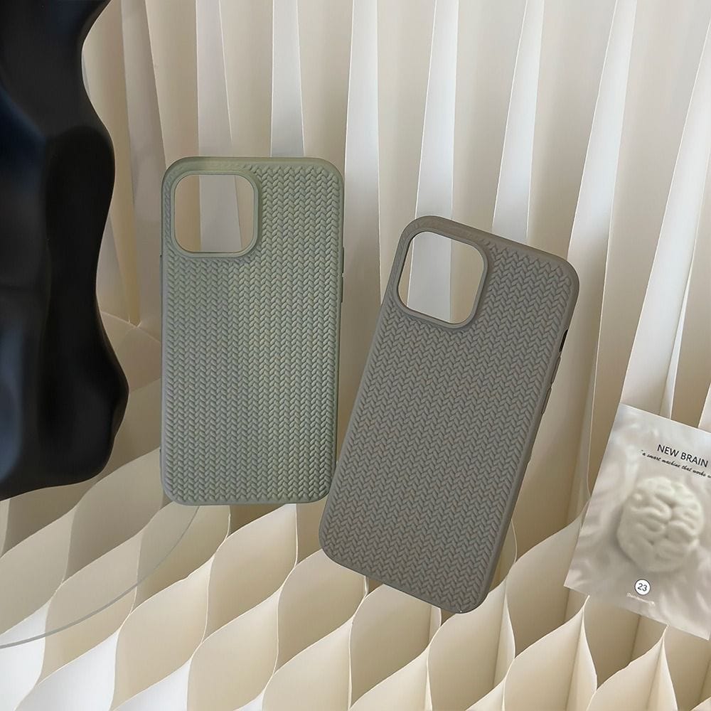 Protective Apple iPhone Back Cover - New Armor Subtle Colors Shockproof Textured iPhone Soft Silicone Case - Style 4