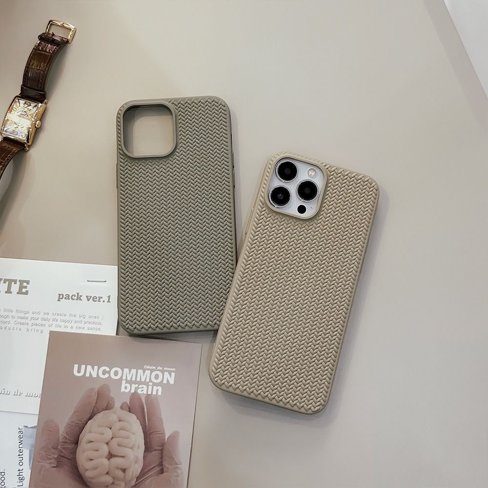 Protective Apple iPhone Back Cover - New Armor Subtle Colors Shockproof Textured iPhone Soft Silicone Case - Style 6
