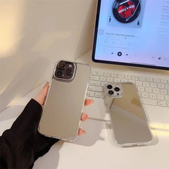 Mirror Reflective Hybrid Silicone iPhone Case
