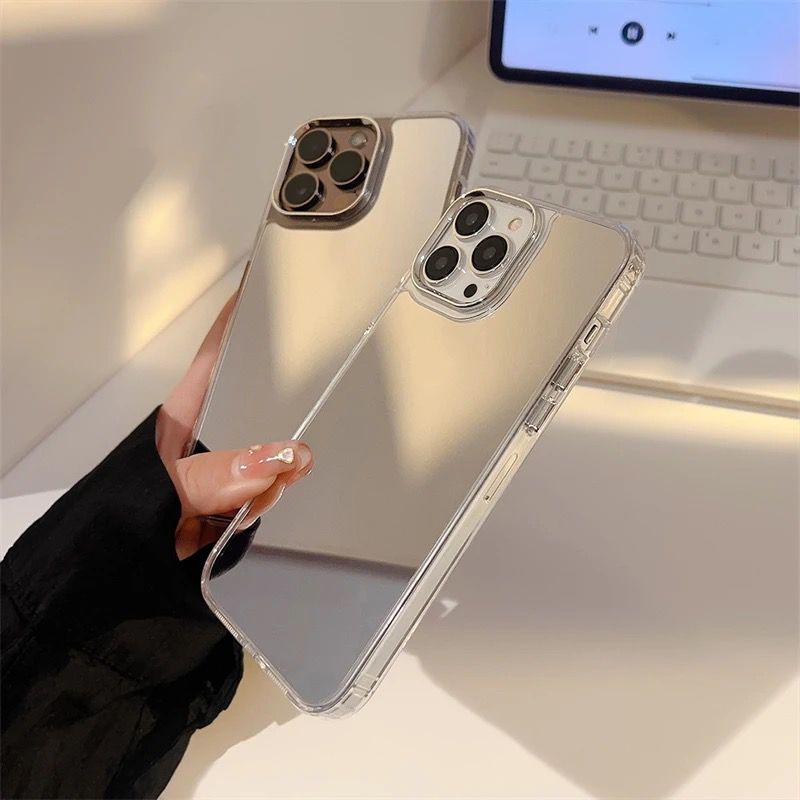 Mirror Reflective Hybrid Silicone iPhone Case