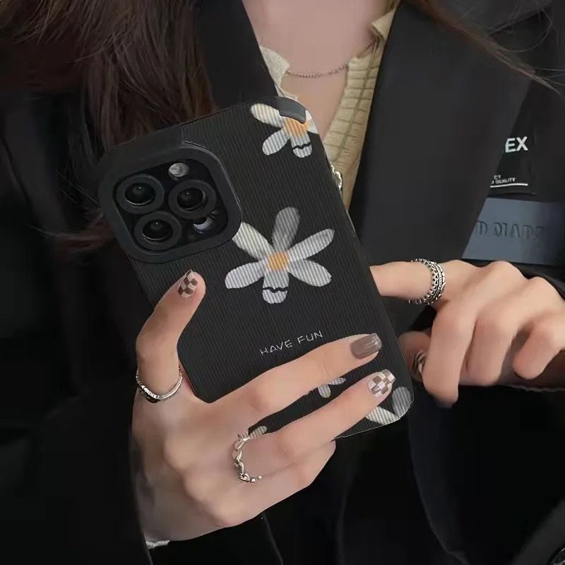 Have Fun Daisy iPhone Textured Soft Silicone Case