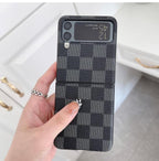 Luxury Leather Texture Flip 4 Case with Keychain – Stylish Protection for Samsung Galaxy Z Flip 4 Mobile Case by CoverMeUp - Style 6