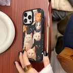 Protective Apple iPhone Back Cover - Cute Cat Designer SIlicon Case for iPhone 14 Pro - Style 2