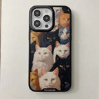 Protective Apple iPhone Back Cover - Cute Cat Designer SIlicon Case for iPhone 15 Pro Max