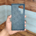 Samsung Galaxy S24 Ultra Embroidery PU Leather Case with Cloth Inside - Dog Mobile Case by CoverMeUp - Style 5