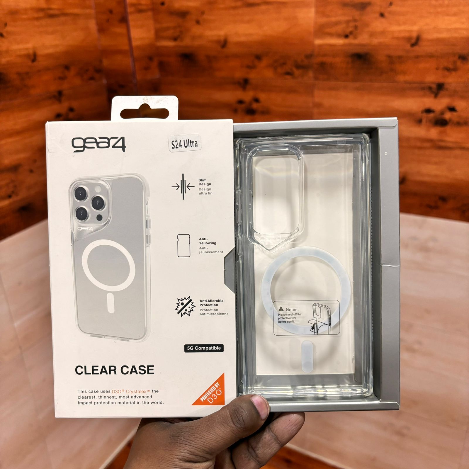 Samsung Galaxy S24 Ultra Grear4 Transparent Shockproof Case with Magsafe Mobile Case by CoverMeUp - Style 2