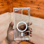 Samsung Galaxy S24 Ultra Grear4 Transparent Shockproof Case with Magsafe Mobile Case by CoverMeUp - Style 6