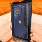Samsung Galaxy S24 Ultra Ferrari Logo SF Case - Blue Mobile Case by CoverMeUp - Style 2