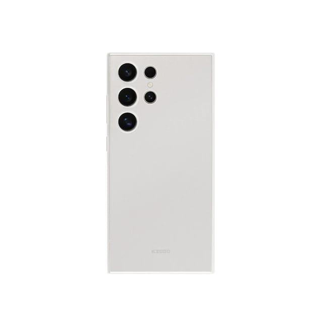 Samsung Galaxy S24 Ultra Kzdoo 0.3mm Ultra Slim Air Skin Paper Case - White Mobile Case by CoverMeUp - Style 8