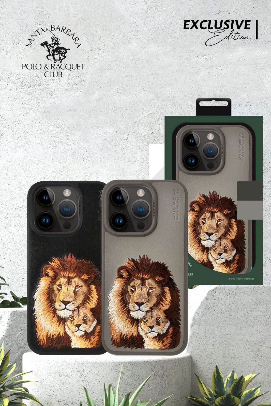 Santa Barbara Polo Raquet Club LUCIEN Series for iPhone 15 Pro Max (Black)