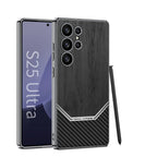 Samsung Galaxy S25 Ultra WoodFusion Carbon Case Mobile Case by CoverMeUp - Style 4