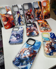 Ultra Warrior Energy Burst Phone Case – Glossy Anime Shockproof Cover for iPhone