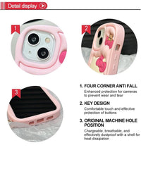 Cute Lucky Kitty-Inspired 3D Cartoon Shockproof Silicone Case – Soft Protective Cover