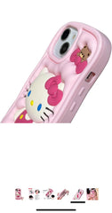 Cute Lucky Kitty-Inspired 3D Cartoon Shockproof Silicone Case – Soft Protective Cover