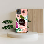 Blush Bloom Floral Pink Flower Phone Holder Glossy Metal Bumper Case Mobile Case by CoverMeUp