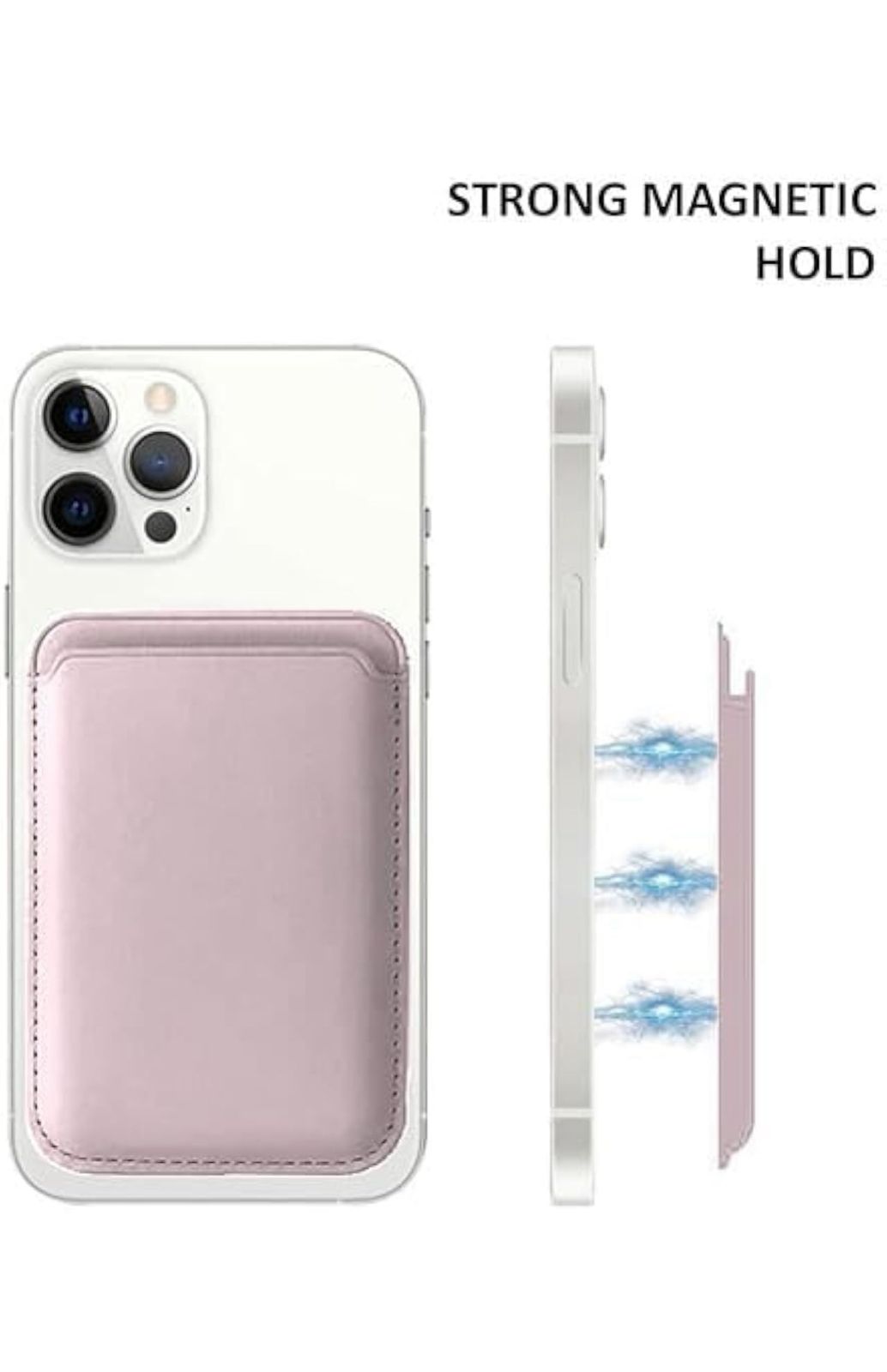 Protective Apple iPhone Back Cover - Magnetic Phone Vegan Leather Wallet - Slim Cards Holder Designed for MagSafe Compatible with iPhone - Style 9