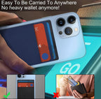 Protective Apple iPhone Back Cover - Magnetic Phone Vegan Leather Wallet - Slim Cards Holder Designed for MagSafe Compatible with iPhone - Style 7