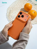 BENKS Vita Pro Series Genuine PU Leather Case for iPhone 17 Pro Max (ORANGE)
