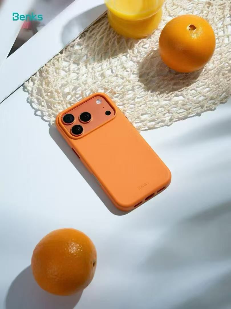 BENKS Vita Pro Series Genuine PU Leather Case for iPhone 17 Pro Max / 18 Pro Max (ORANGE)