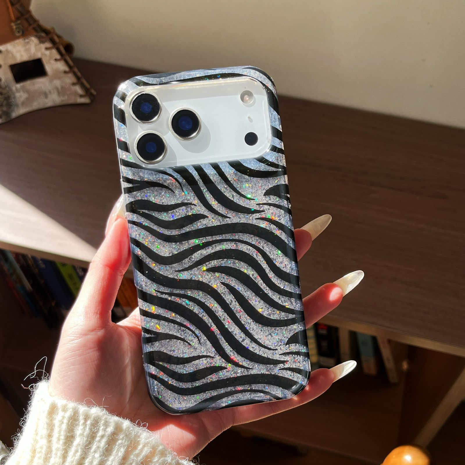 ZebraLuxe Glitter iPhone 17 Pro Max Case