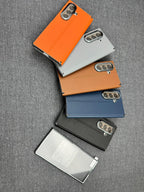 Side Protection Leather with Glass Case for Samsung Galaxy Z Fold 8 Series