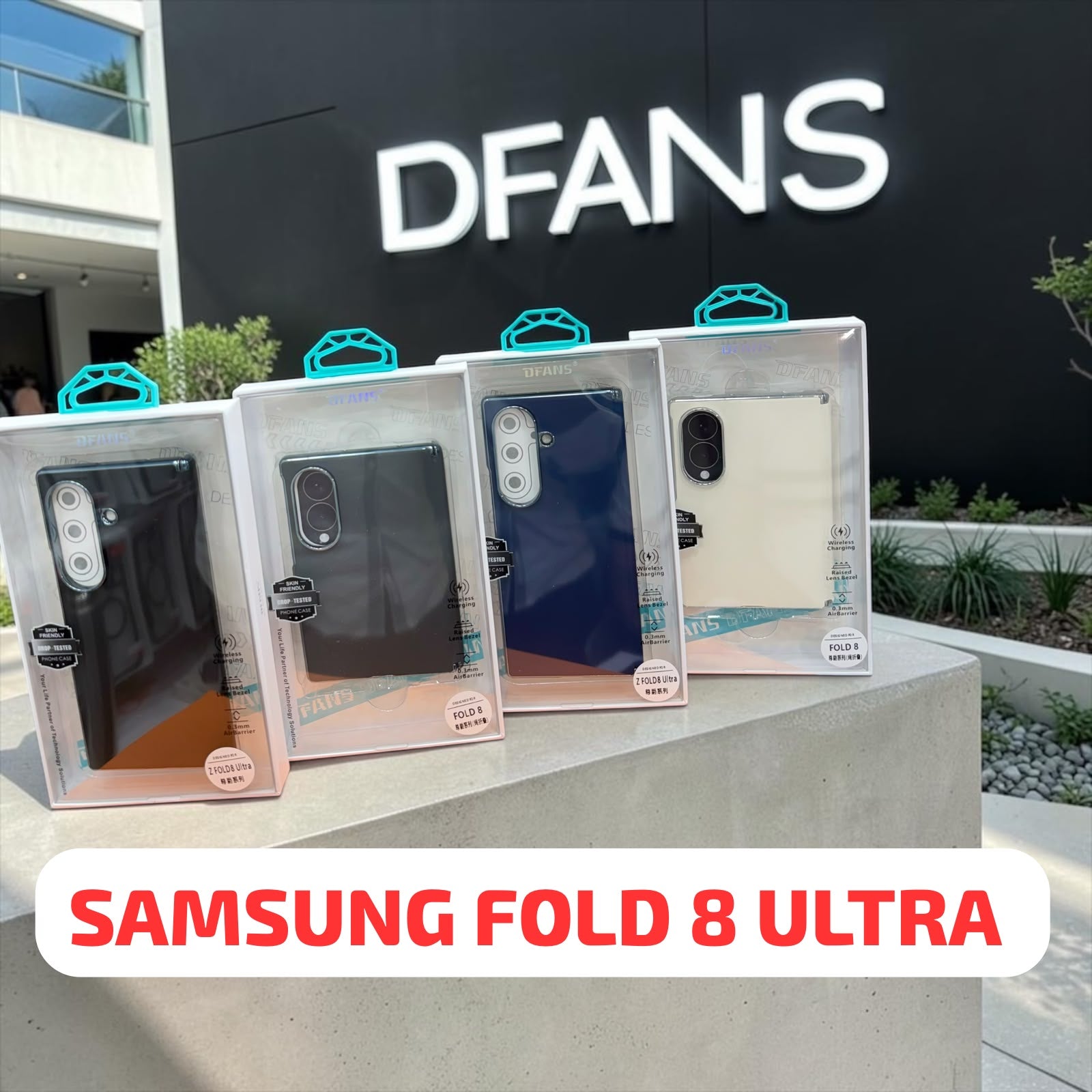DFANS LEATHER PROTECTION CASE FOR SAMSUNG GALAXY Z FOLD 8 SERIES