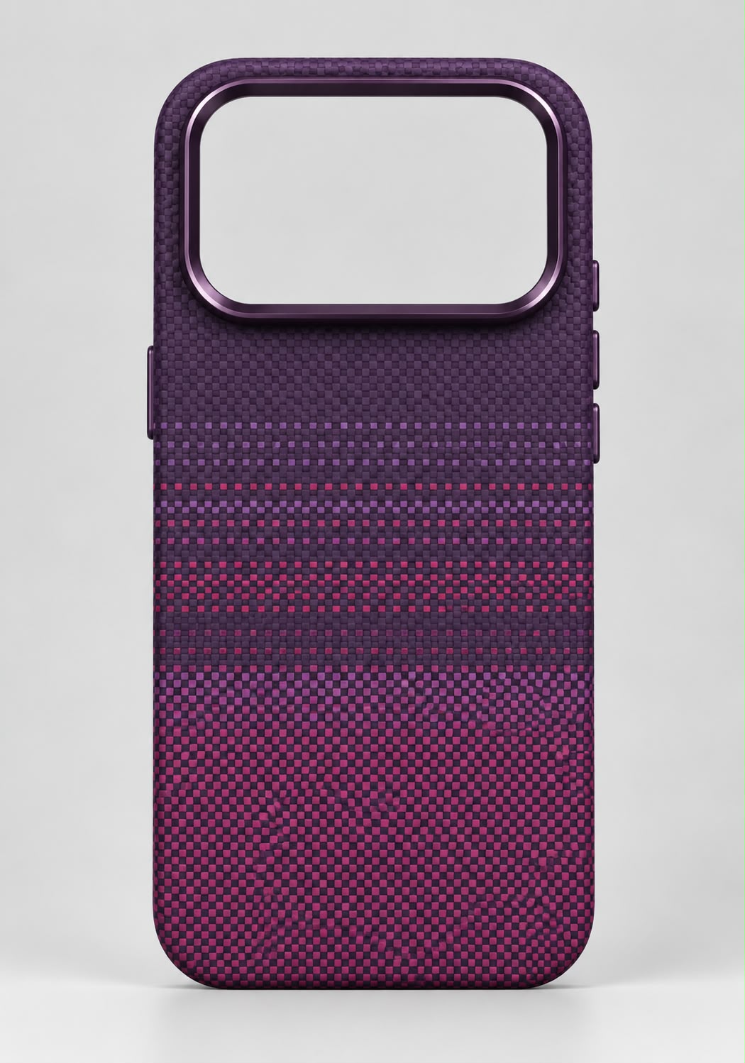 Luxo Hybrid Carbon Magsafe Series - Burgundy Color