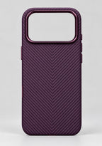 Luxo Hybrid Carbon Magsafe Series - Burgundy Color