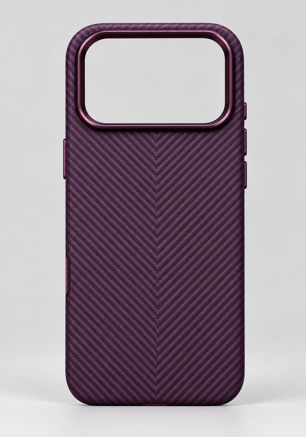 Luxo Hybrid Carbon Magsafe Series - Burgundy Color