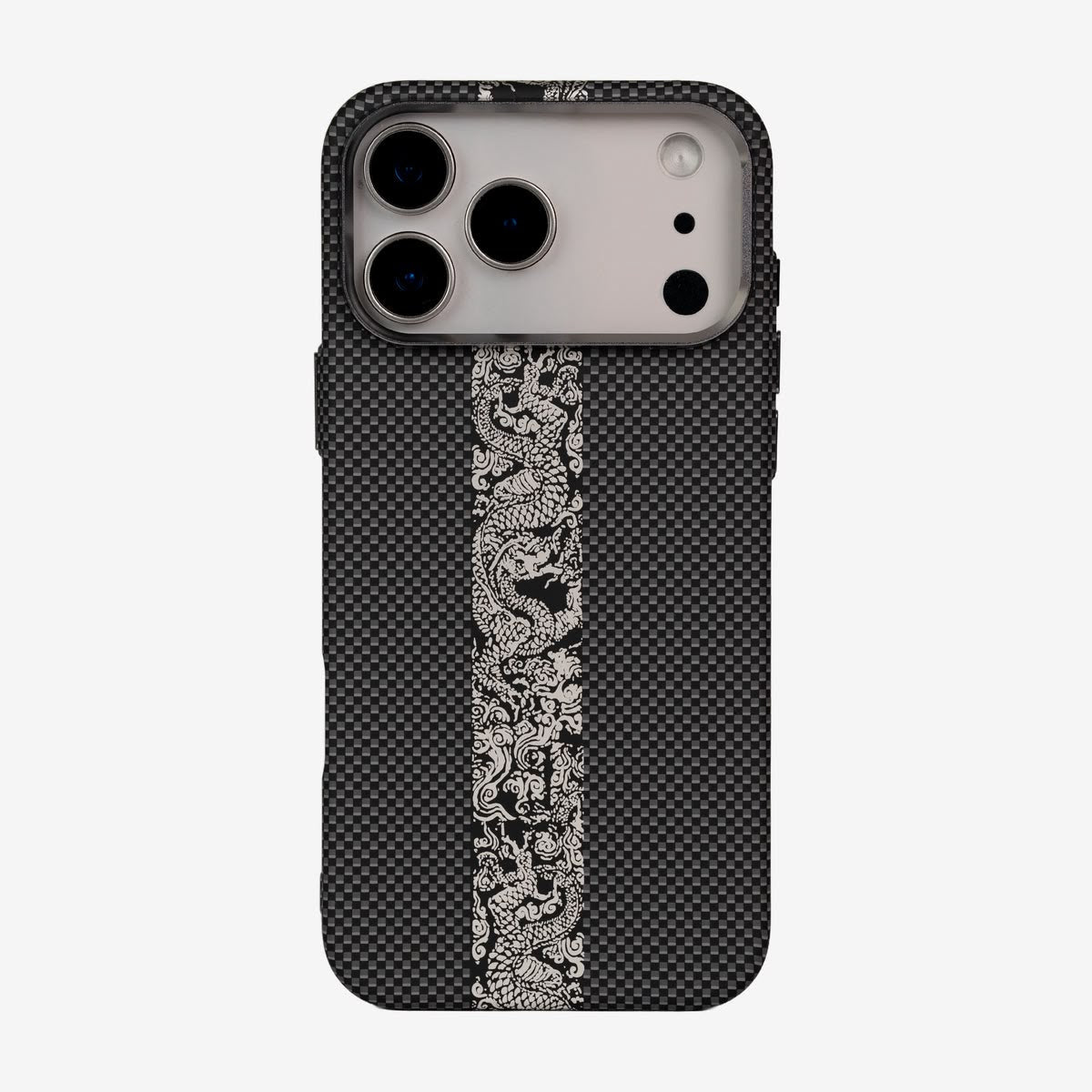 Luxo Asian Carbon Magsafe Case Black Color