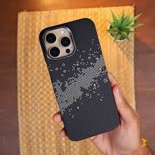 Luxo Carbon Mountain Texture Magsafe Case for iPhone 15 Pro Max