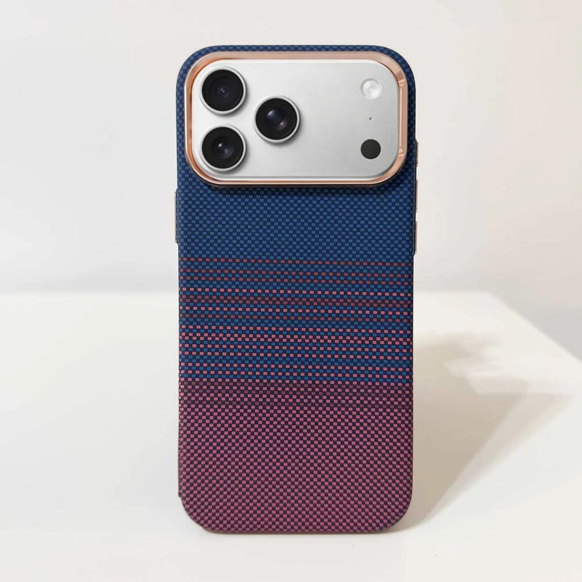 Luxo Carbon Sunset fusion Weave Texture Magsafe Case