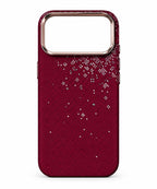 Luxo Carbon Red Cherry Blossom Kevlar Texture Magsafe Case