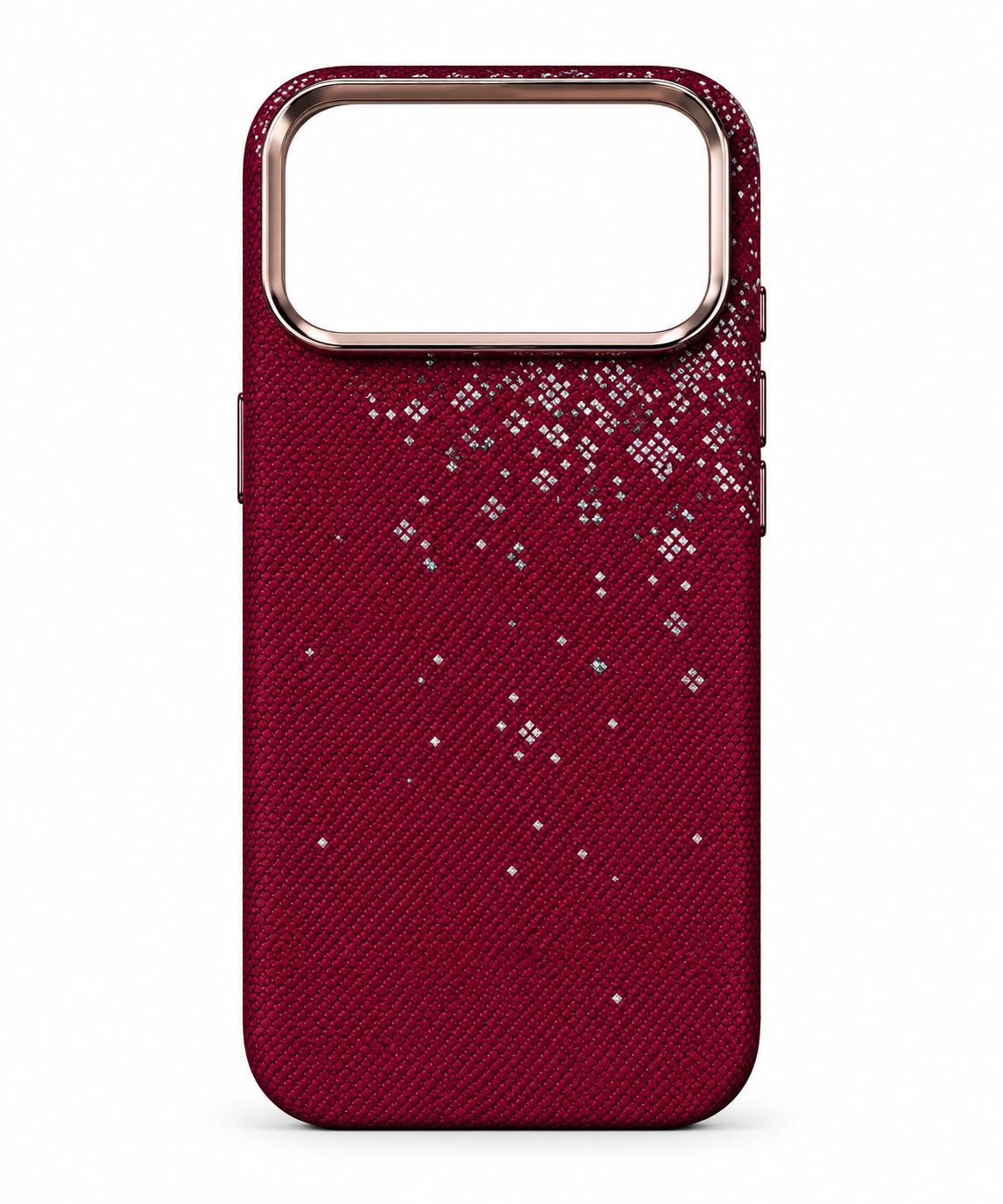 Luxo Carbon Red Cherry Blossom Kevlar Texture Magsafe Case