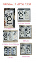 Protective Apple iPhone Back Cover - Z Metal Frameless Case with MagSafe Magnetic Stand for iPhone 14Pro/14 Pro Max - Style 8