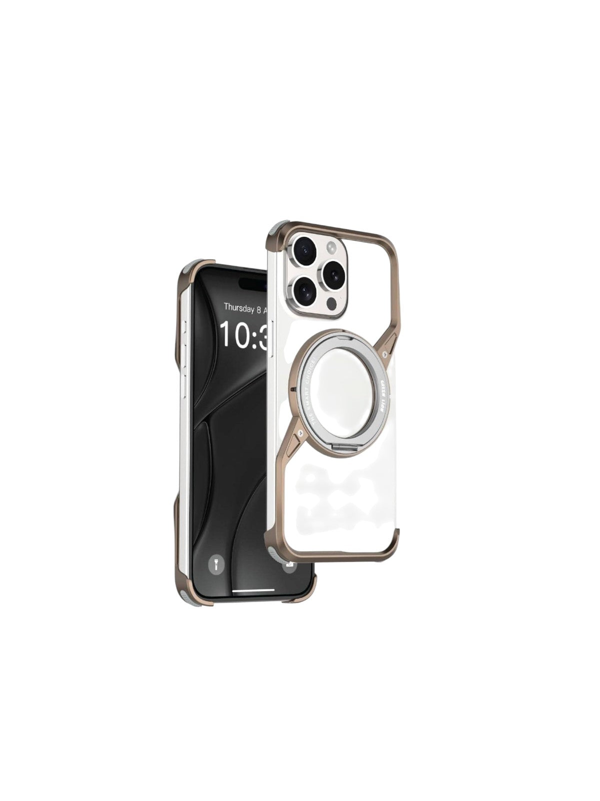 Titanium Armored Z Bumper Magsafe Case for iphone