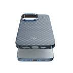 Protective Apple iPhone Back Cover - RAPTIC STRONG - DEFENSE - Aramid Fiber Skin - Humble- MagSafe Compatible Case for iPhone 16 Pro Max - (Blue) - Style 2