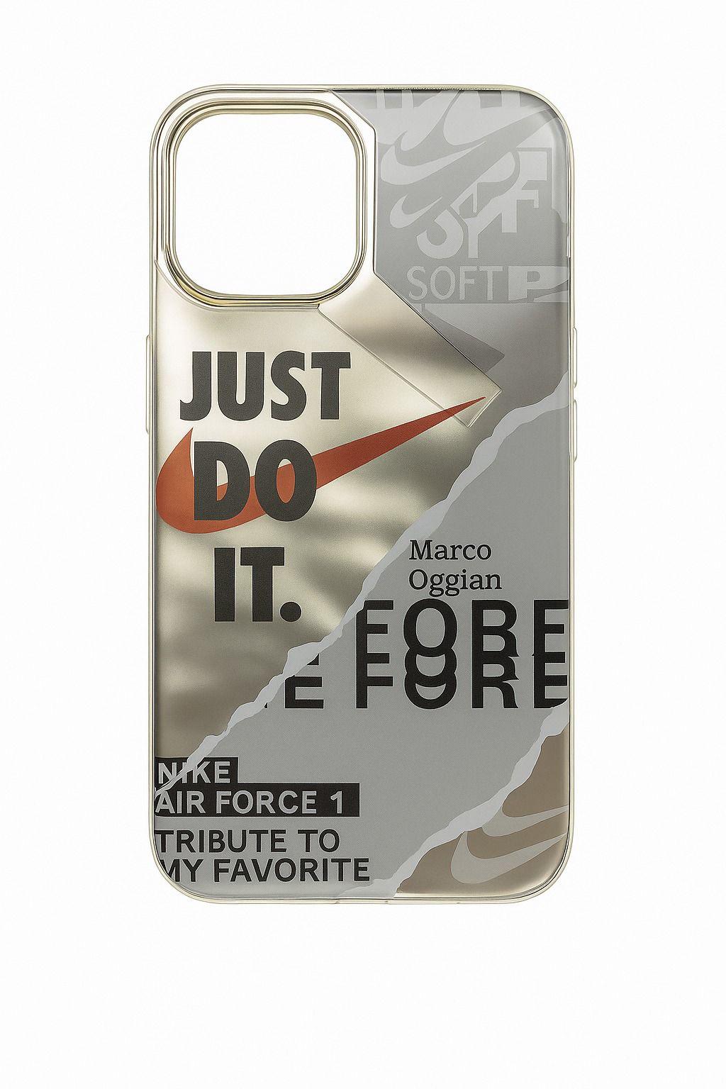 iPhone Shock Proof Case with detachable metal ring