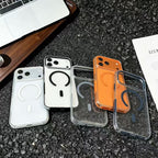 Shockproof Magsafe Clear Case With Ai Buttons for iPhone Series