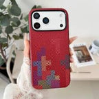 Luxo Tetris Pattern Carbon Fiber Texture Magsafe Case