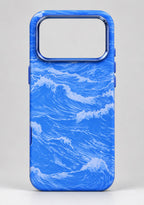 LUXO Hybrid Blue Color Pattern Magsafe Case