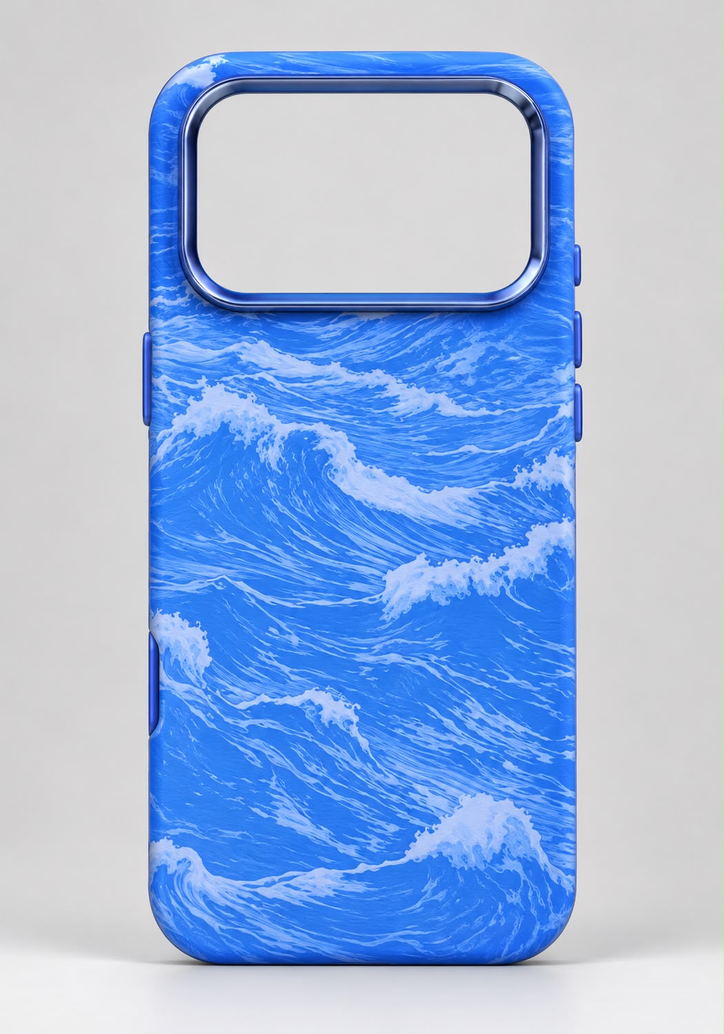 LUXO Hybrid Blue Color Pattern Magsafe Case