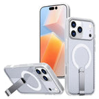 Protective Apple iPhone Back Cover - Mesh MagSafe Case With Kickstand For iPhone - Style 9