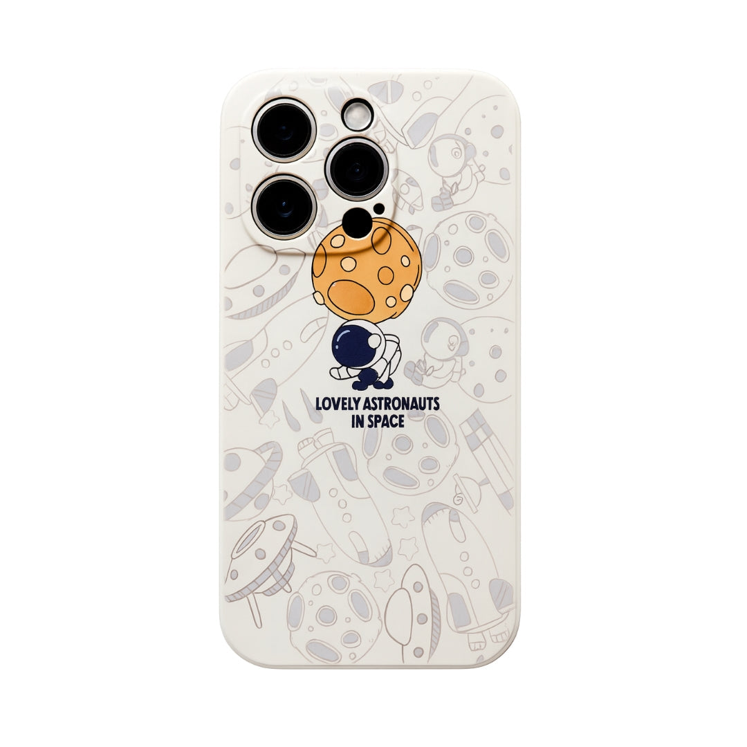 Space Explorer: Lovely White Mobile Case by CoverMeUp