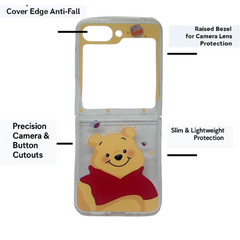 Winnie The Pooh Cute Cartoon Protective Case Cover for Samsung Galaxy Z Flip 5