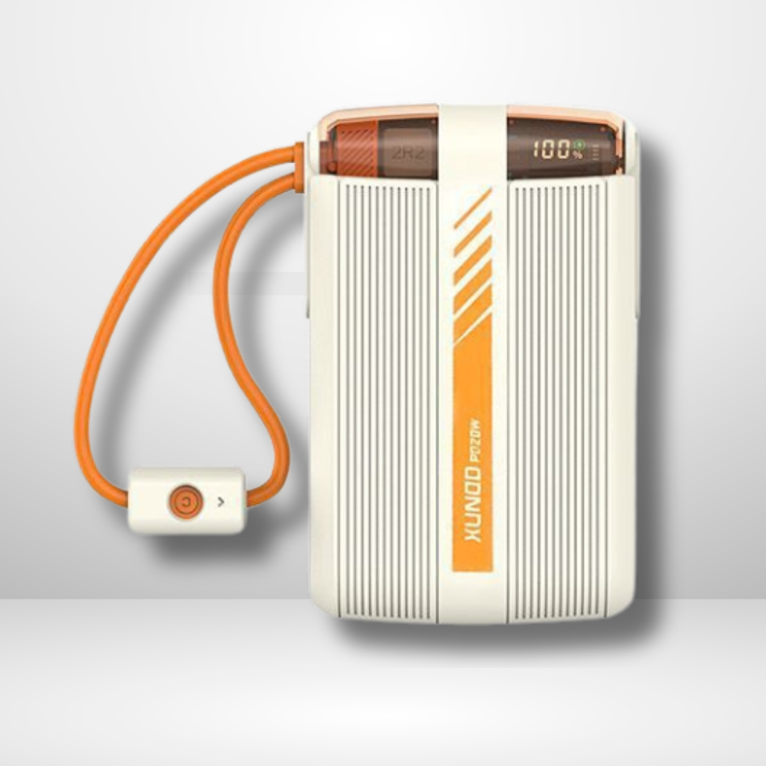 XUNDD PD 20W FAST CHARGE POWER BANK WITH DUAL CABLES