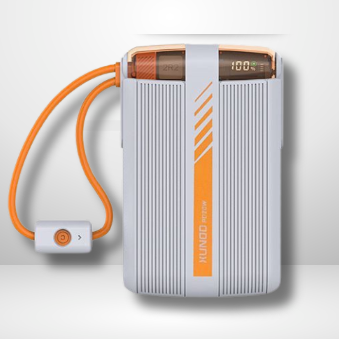 XUNDD PD 20W FAST CHARGE POWER BANK WITH DUAL CABLES
