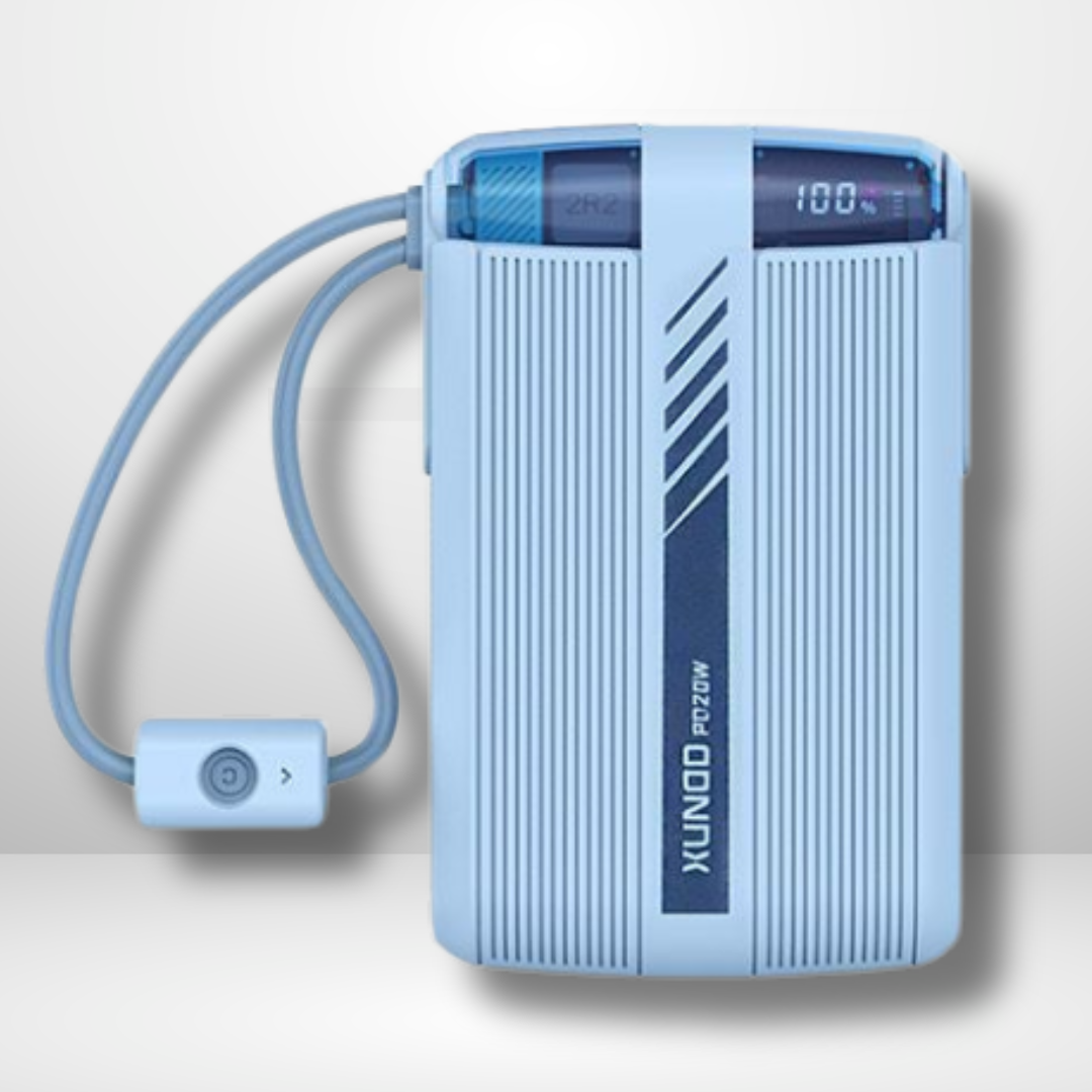XUNDD PD 20W FAST CHARGE POWER BANK WITH DUAL CABLES